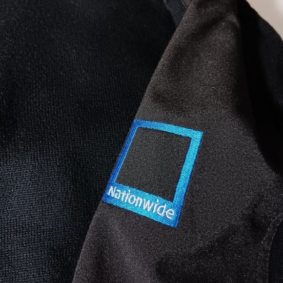 Callaway Golf Sweater Mens L Pullover Black Nationwide Insurance Logo 1/4 Zip - Picture 3 of 12